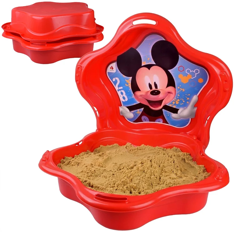Jokomisiada Closed plastikas sandbox SHELL 2 in 1 pool Mickey Mouse SP0884