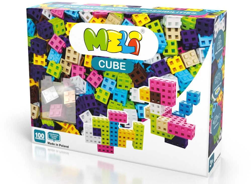 Colorful Cube Rožinė Meli Blocks 100 pieces ZA 5667