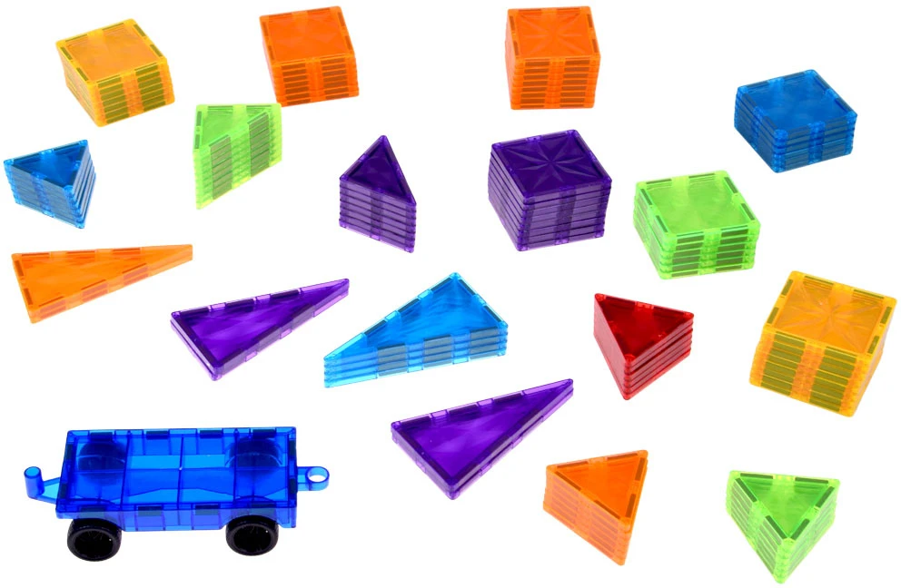 Jokomisiada Colourful Magnetic Construction Blocks 100-Piece Set ZA6352