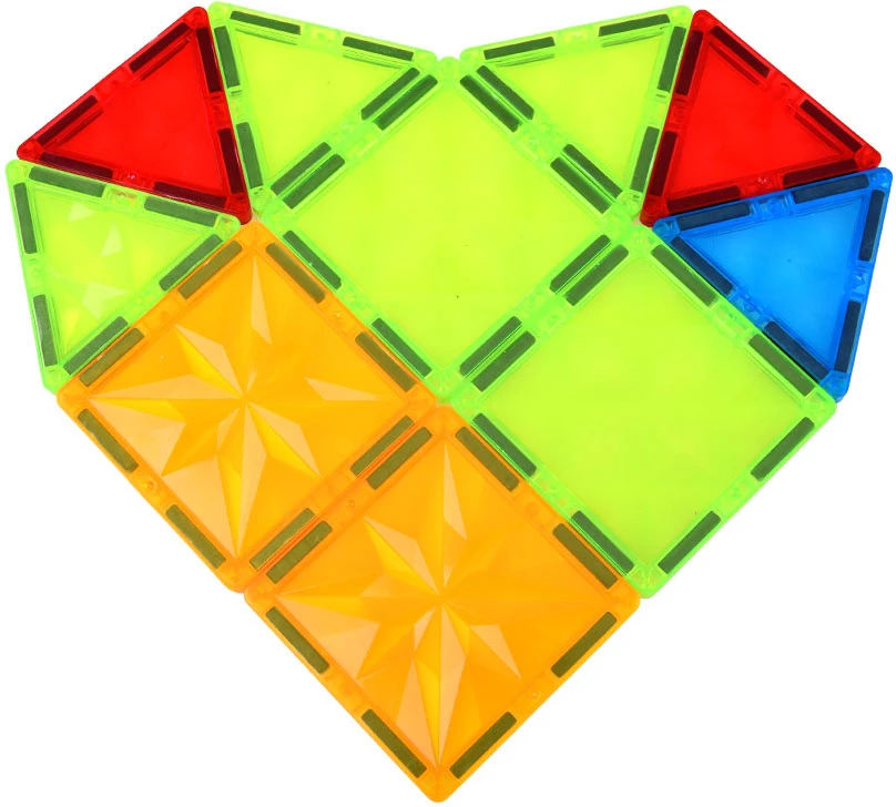 Jokomisiada Colourful Magnetic Construction Blocks 100-Piece Set ZA6352