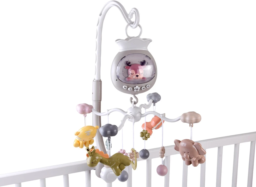 Jokomisiada Crib carousel with projector - several dozen melodies SAFARI ZA6299