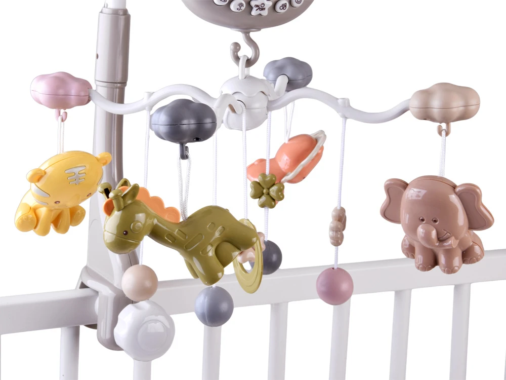 Jokomisiada Crib carousel with projector - several dozen melodies SAFARI ZA6299