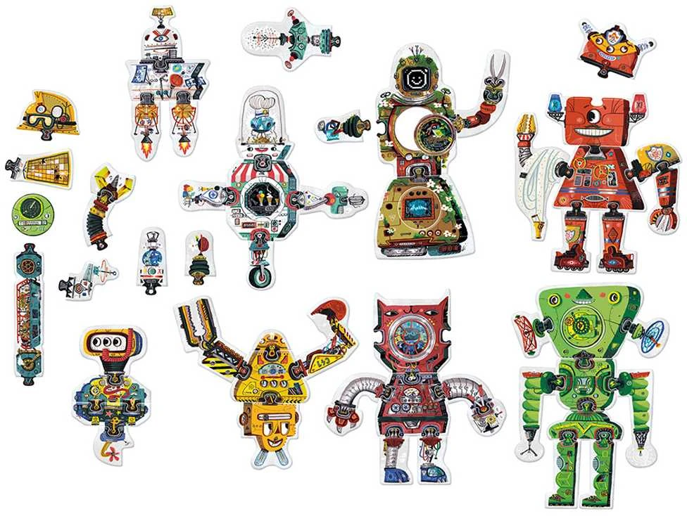 Dėlionė Czuczu kūrybinis galvosūkis robotų laboratorija