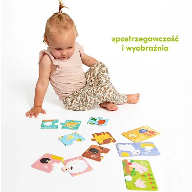Dėlionė CzuCzu Farm Animals Puzzle for a pair 18m+ 7 puzzles ZA5553