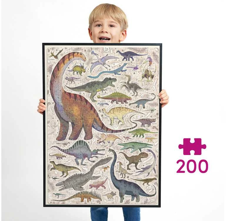 CzuCzu Dėlionė 200 vnt. - Dinozaurai