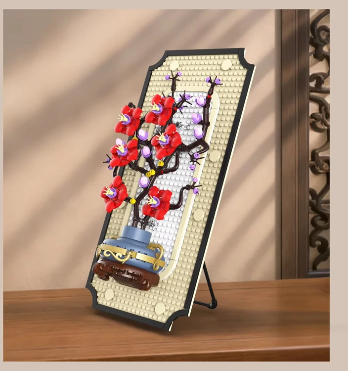 Jokomisiada Decorative blocks Flowers in a vase in the picture ZA6370