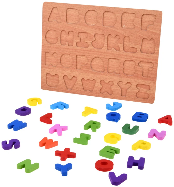 Dėlionė Jokomisiada Wooden puzzle ALPHABET LETTERS educational puzzle - 26 pieces ZA6575