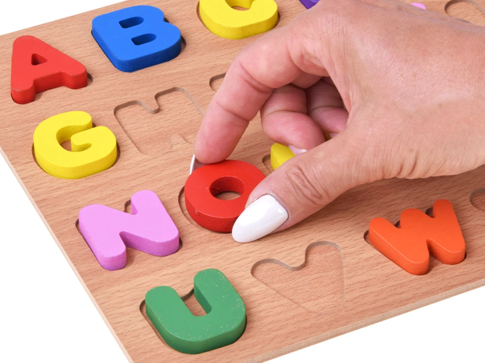 Dėlionė Jokomisiada Wooden puzzle ALPHABET LETTERS educational puzzle - 26 pieces ZA6575