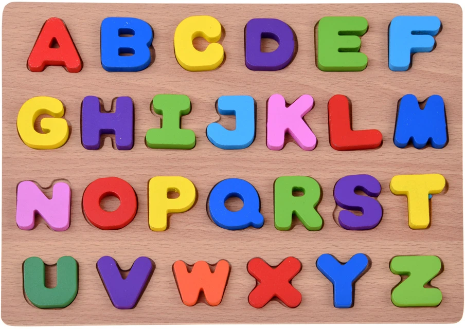 Dėlionė Jokomisiada Wooden puzzle ALPHABET LETTERS educational puzzle - 26 pieces ZA6575