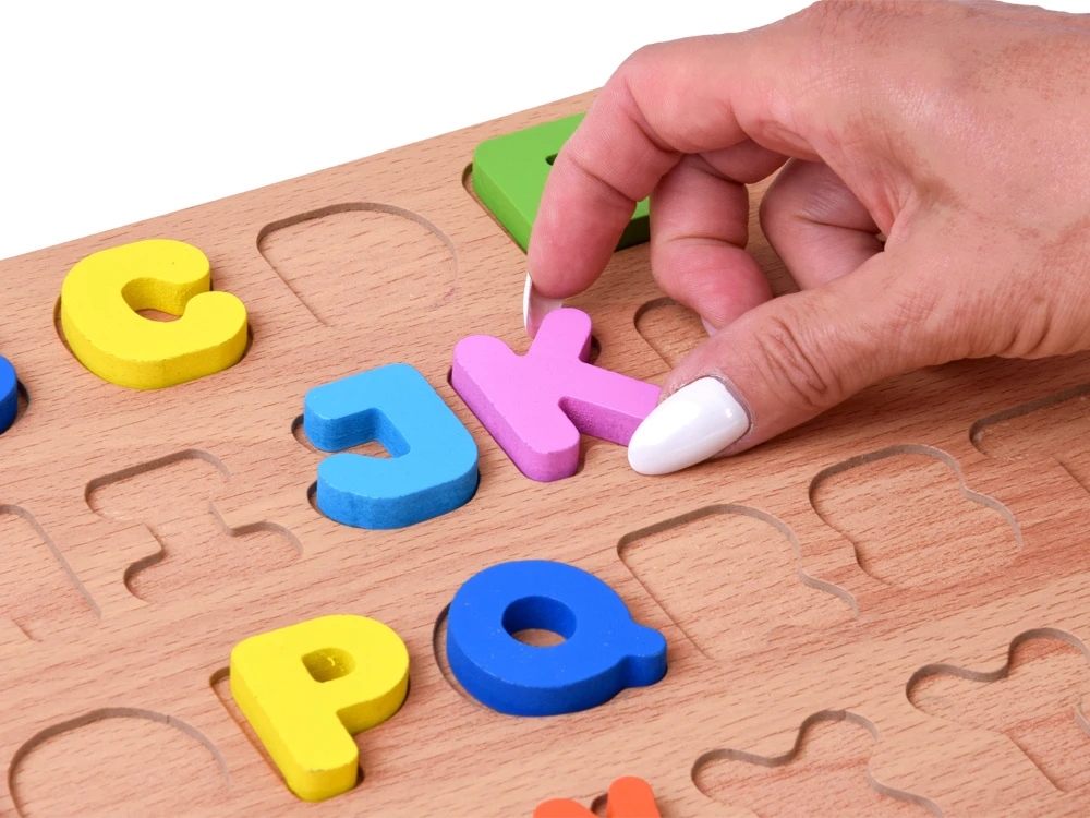 Dėlionė Jokomisiada Wooden puzzle ALPHABET LETTERS educational puzzle - 26 pieces ZA6575