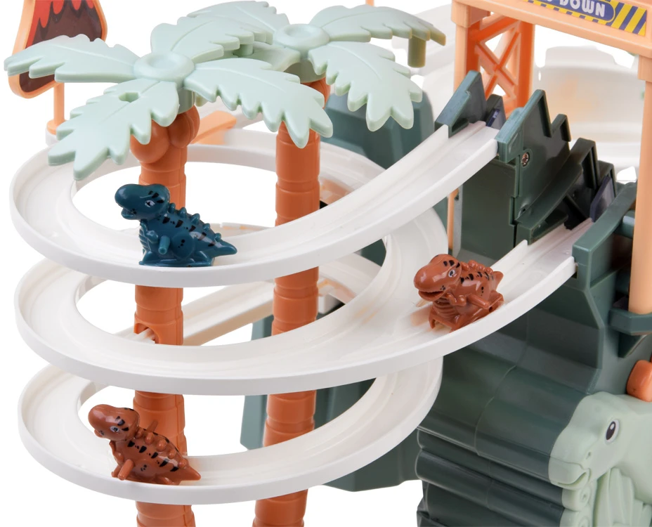 Jokomisiada Dinosaur Track Slide with Moving Stairs, Lights and Music ZA6297