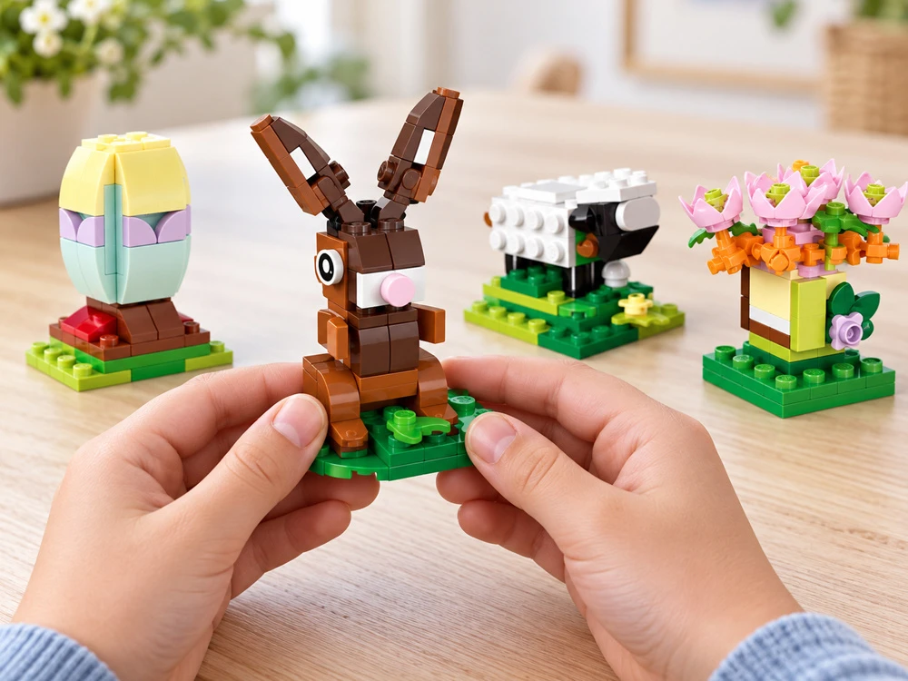 Jokomisiada EASTER FARM 12-in-1 construction blocks, connect together! 665pcs ZA6551