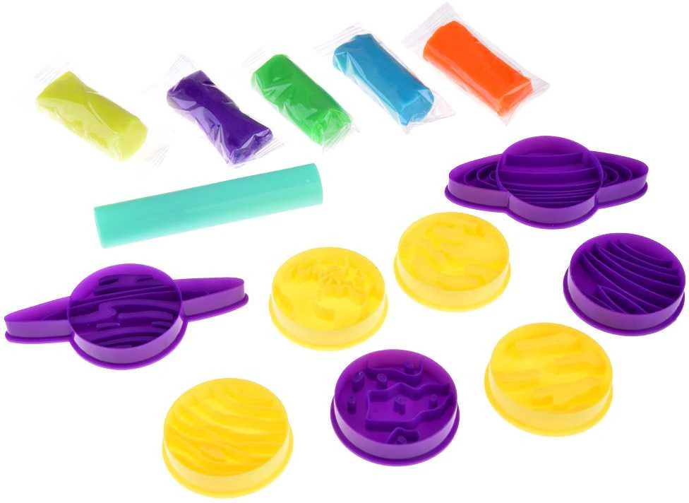 Jokomisiada Edukacinis plastilinių planetų rinkinys Saulės sistemos pelėsiai