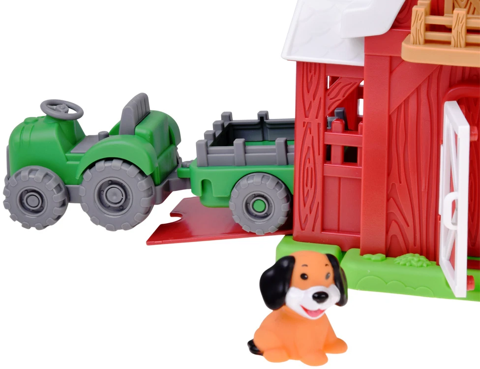 Jokomisiada FARM Opening barn + 10 figures, tractor, and farm accessories ZA6384