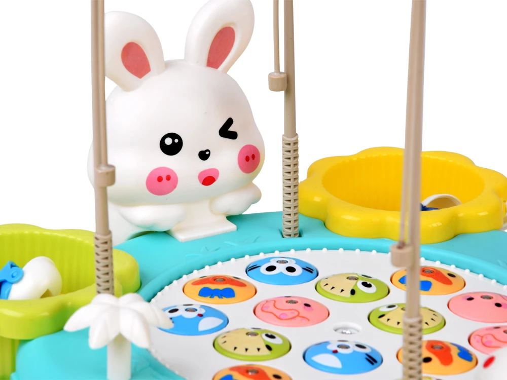 Jokomisiada Fishing Game Magnetic Rods Rotating Board Skill Game ZA6337
