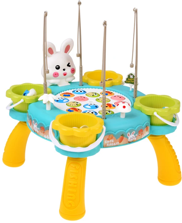 Jokomisiada Fishing Game Magnetic Rods Rotating Board Skill Game ZA6337