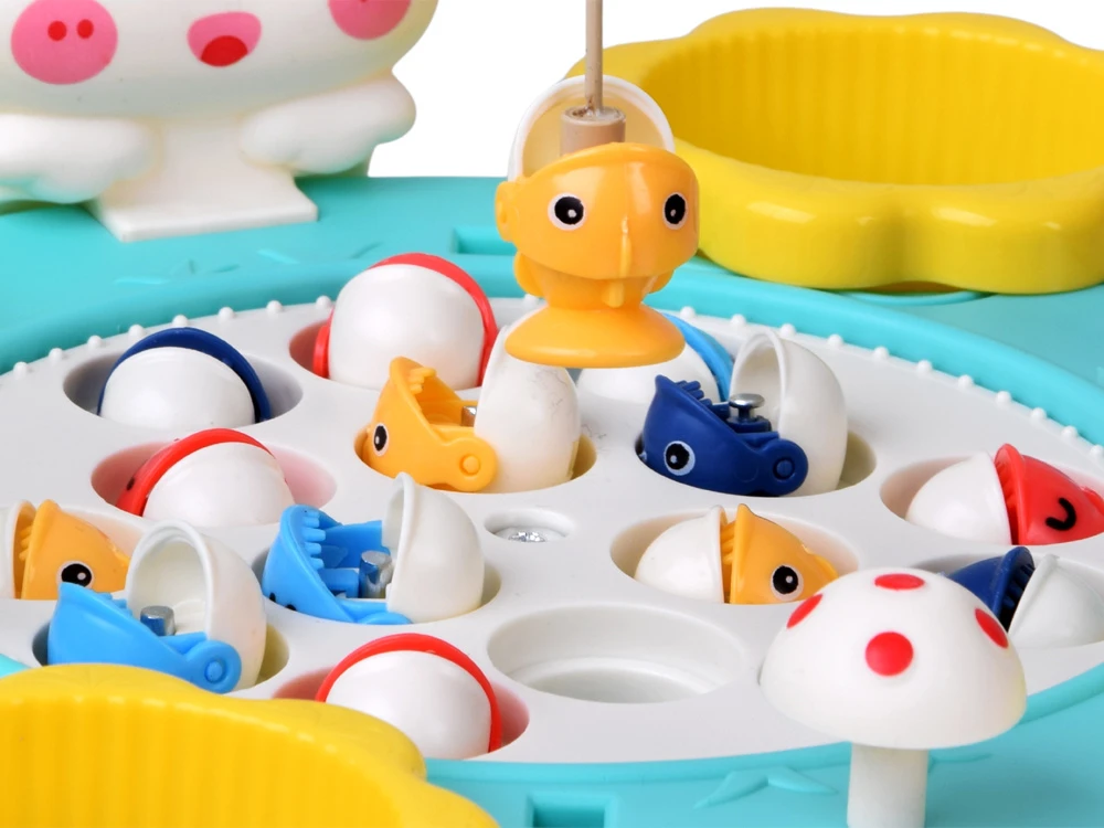 Jokomisiada Fishing Game Magnetic Rods Rotating Board Skill Game ZA6337