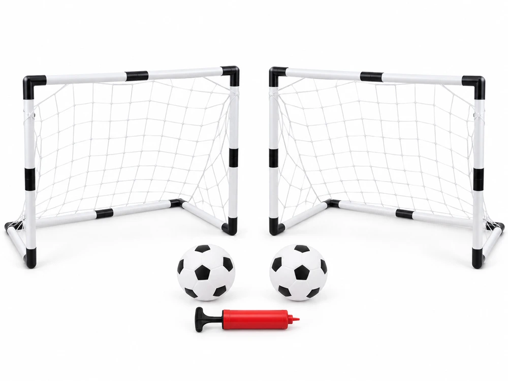 Jokomisiada Football Set for Children 2 Goals 95 cm 2 Soft Balls Pump SP0886