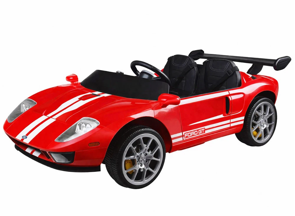 „Jokomisiada Ford GT“ 4 variklių akumuliatorinis vaikiškas automobilis su nuotolinio valdymo pultu 2 asmenims PA0337