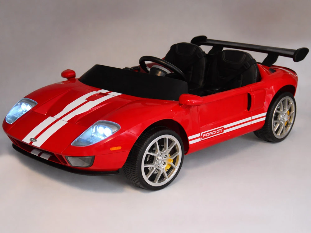 „Jokomisiada Ford GT“ 4 variklių akumuliatorinis vaikiškas automobilis su nuotolinio valdymo pultu 2 asmenims PA0337