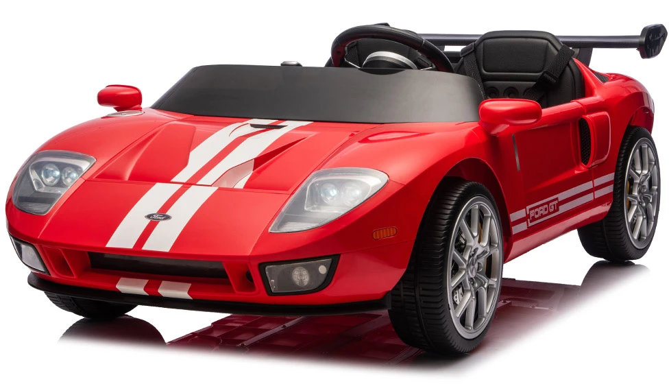 „Jokomisiada Ford GT“ 4 variklių akumuliatorinis vaikiškas automobilis su nuotolinio valdymo pultu 2 asmenims PA0337