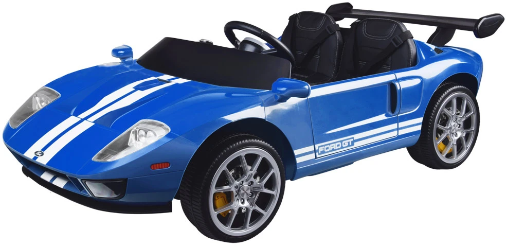 „Jokomisiada Ford GT“ 4 variklių akumuliatorinis vaikiškas automobilis su nuotolinio valdymo pultu 2 asmenims PA0337