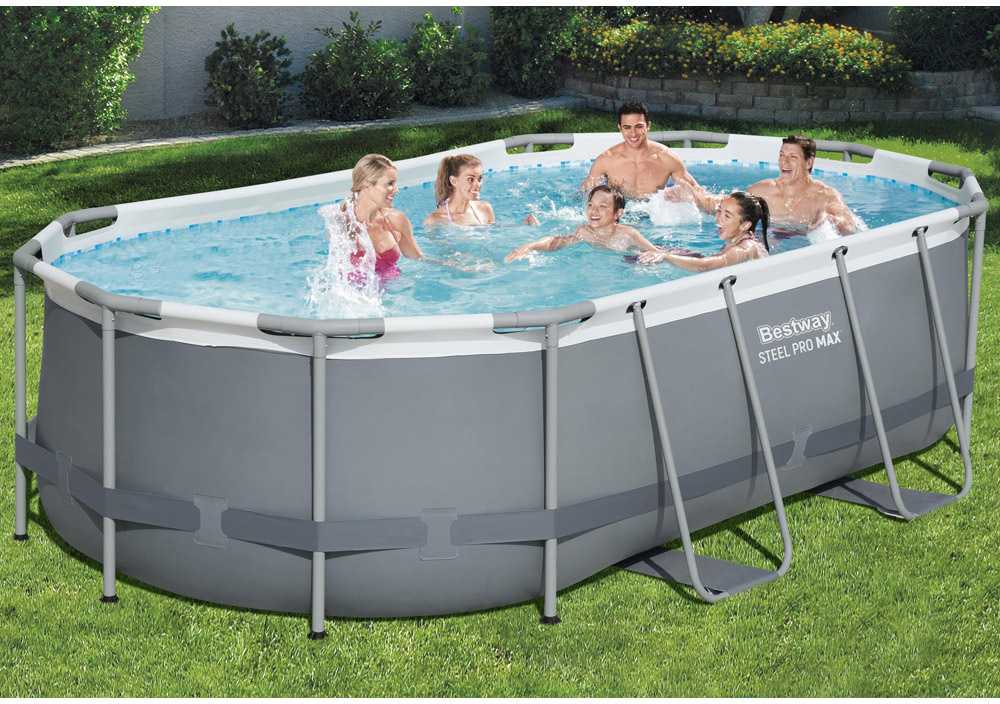 Bestway 56620 "Power Steel" 427 x 250 x 100 cm, ovalaus baseino rinkinys