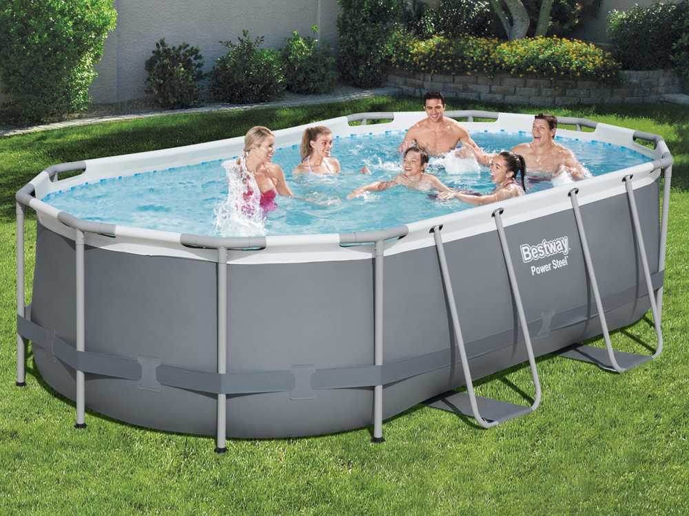 Bestway 56620 "Power Steel" 427 x 250 x 100 cm, ovalaus baseino rinkinys
