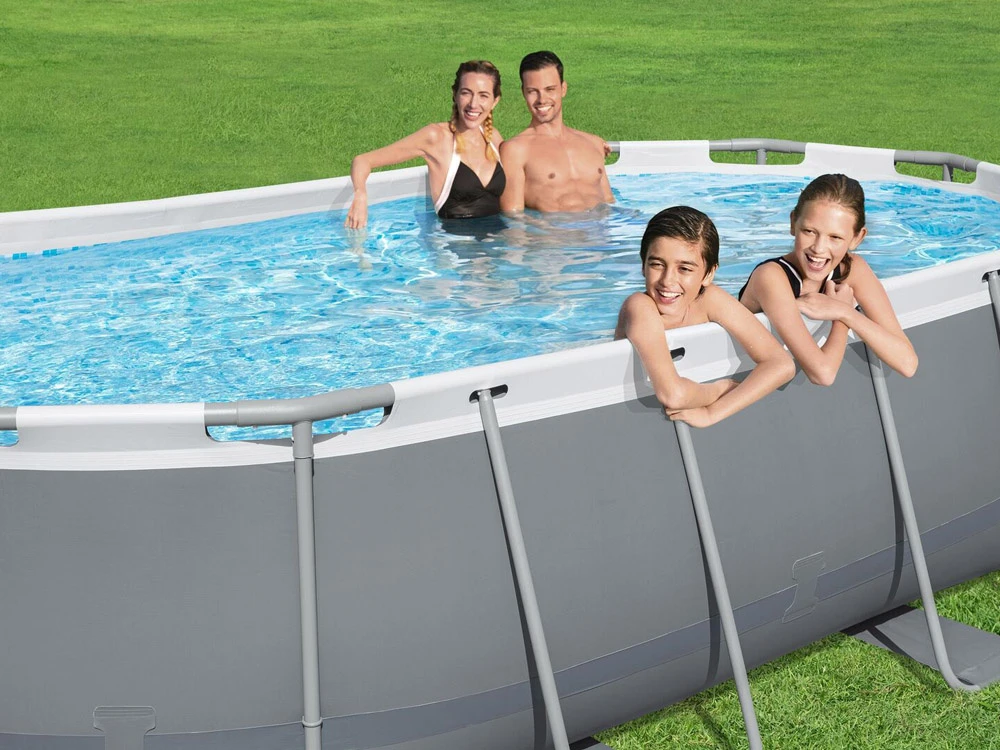 Karkasinis baseinas 427x250x100cm Bestway 8in1 56620