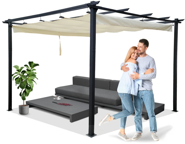 Sodo pavėsinė „Para Sole ESTIVO“ 3x3x2,4 m su neperšlampamu stogu SP0835