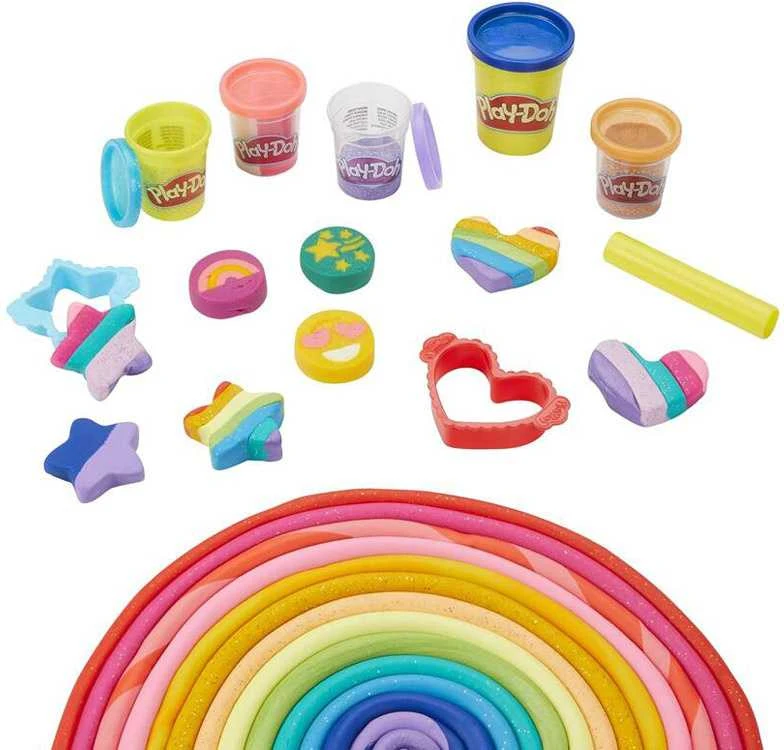 Hasbro Glitter Play-Doh 21 Colors + FeMki ZA5120