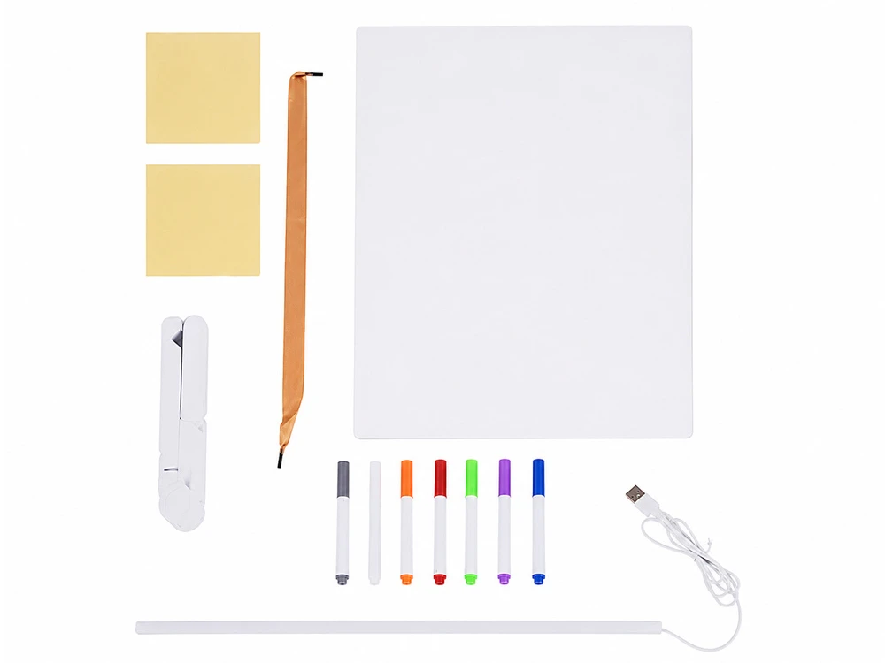 Dėlionė Jokomisiada Illuminated LED Drawing and Painting Board with 7 Markers and Stand ZA6326