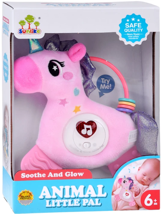 Jokomisiada Interactive baby pendant UNICORN teether, 12 melodies ZA6349