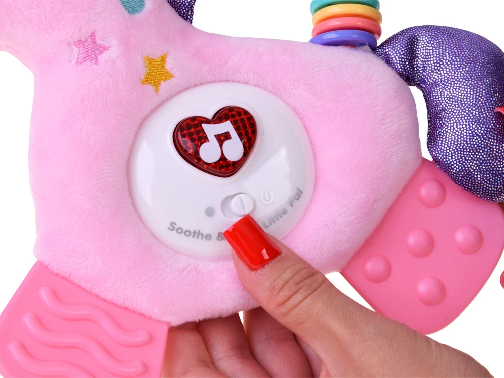 Jokomisiada Interactive baby pendant UNICORN teether, 12 melodies ZA6349