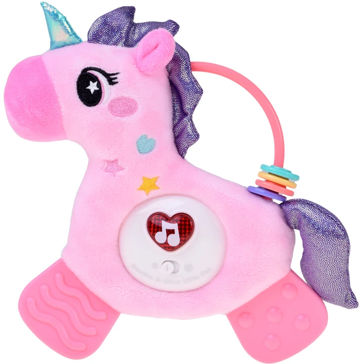 Jokomisiada Interactive baby pendant UNICORN teether, 12 melodies ZA6349