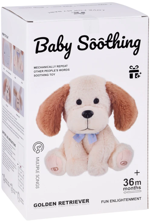 Jokomisiada Interactive Plush Dog Records and Repeats Words, Music and Moving Ears ZA6333