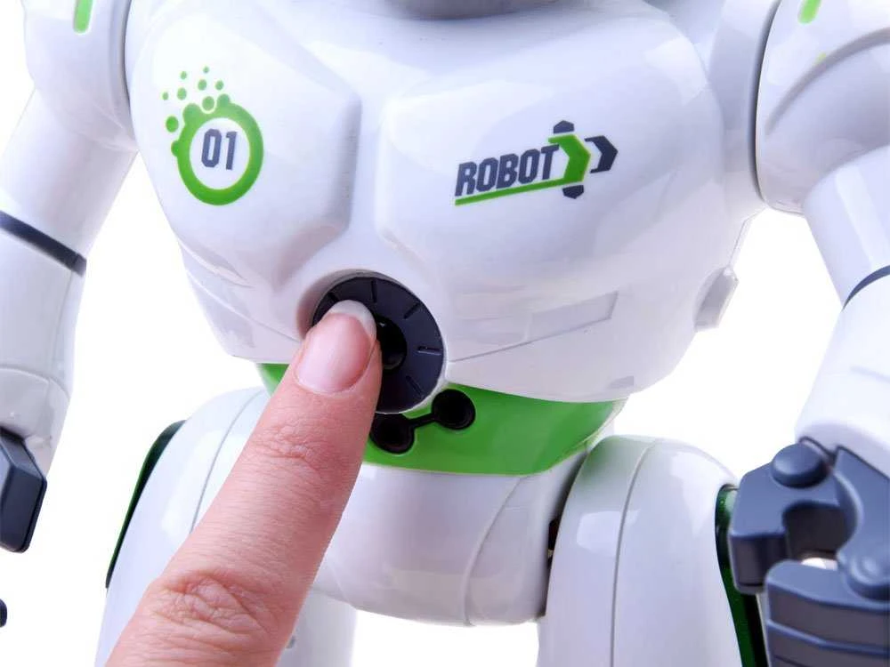Jokomisiada Nuotoliniu būdu valdomas šokių ROBOTAS Mokantis anglų kalbą šviesa + garsas RC0447