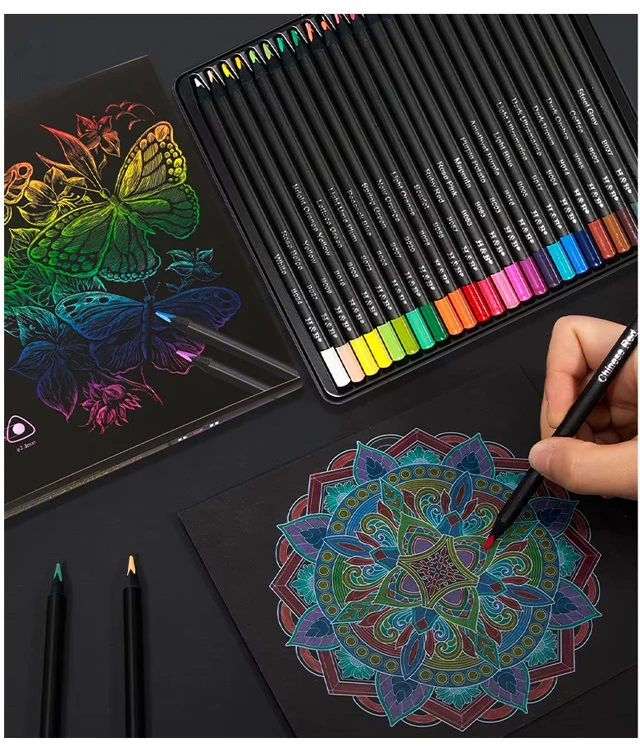 Dėlionė Jokomisiada Juodas Edition Colored Pencils 24 Colors 3.3 mm AP0124
