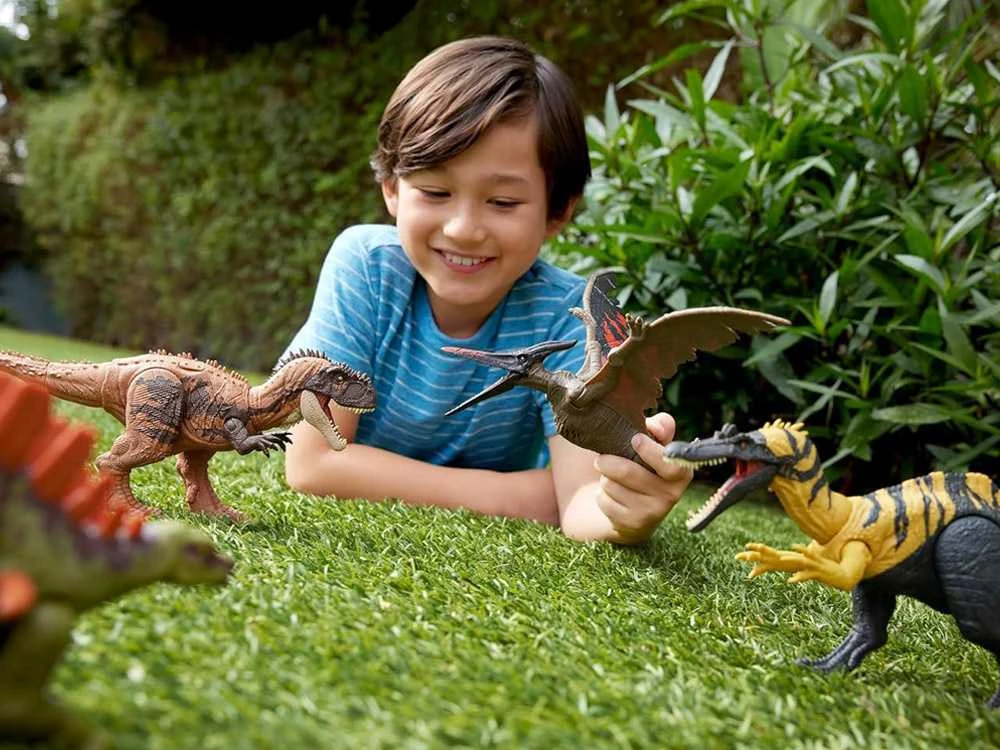 Mattel Kryptops Juros periodo pasaulio dinozauro figūrėlė su laukiniu riaumojimu ir judančiomis dalimis ZA6057