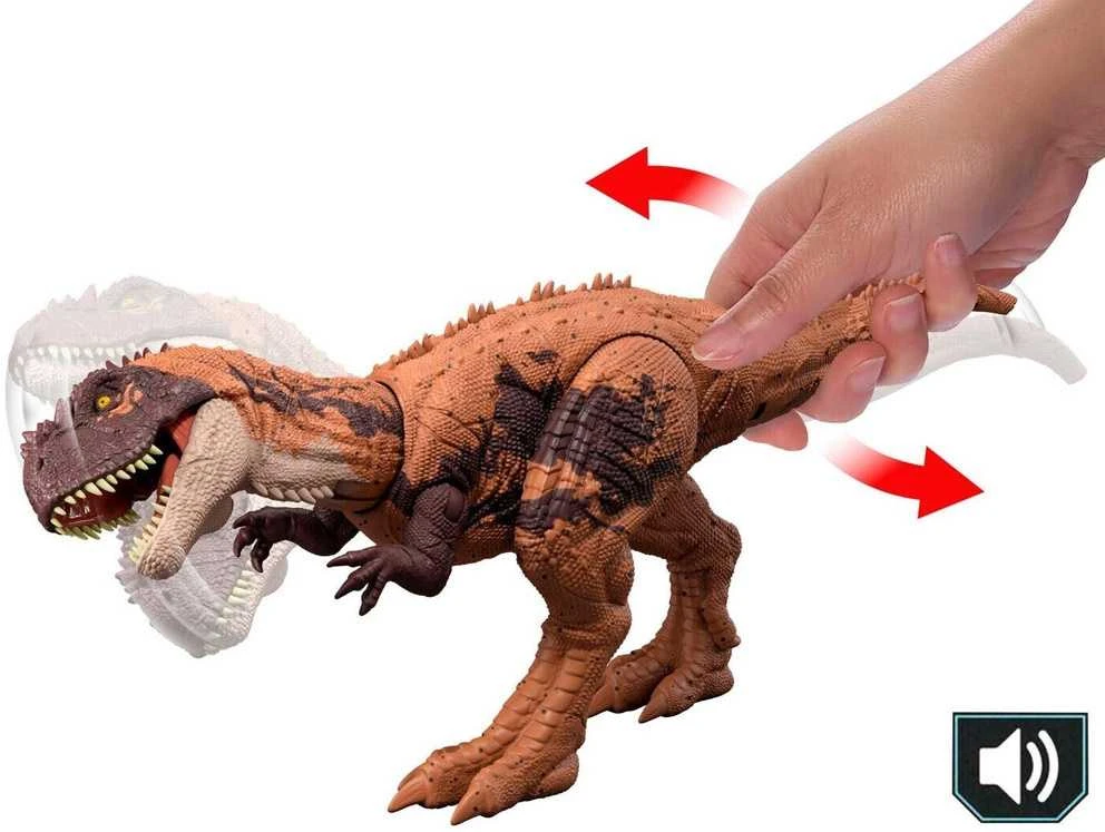 Mattel Kryptops Juros periodo pasaulio dinozauro figūrėlė su laukiniu riaumojimu ir judančiomis dalimis ZA6057
