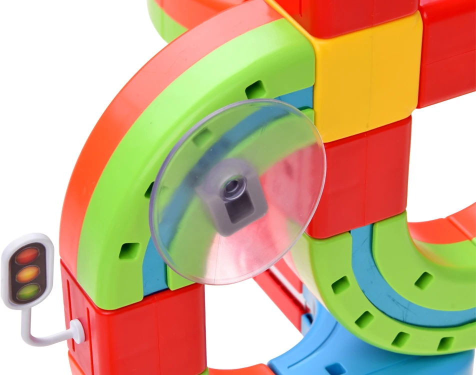 Jokomisiada MAGNETIC BLOCKS Magnetic track for trains - 178pcs DIY train ZA6331