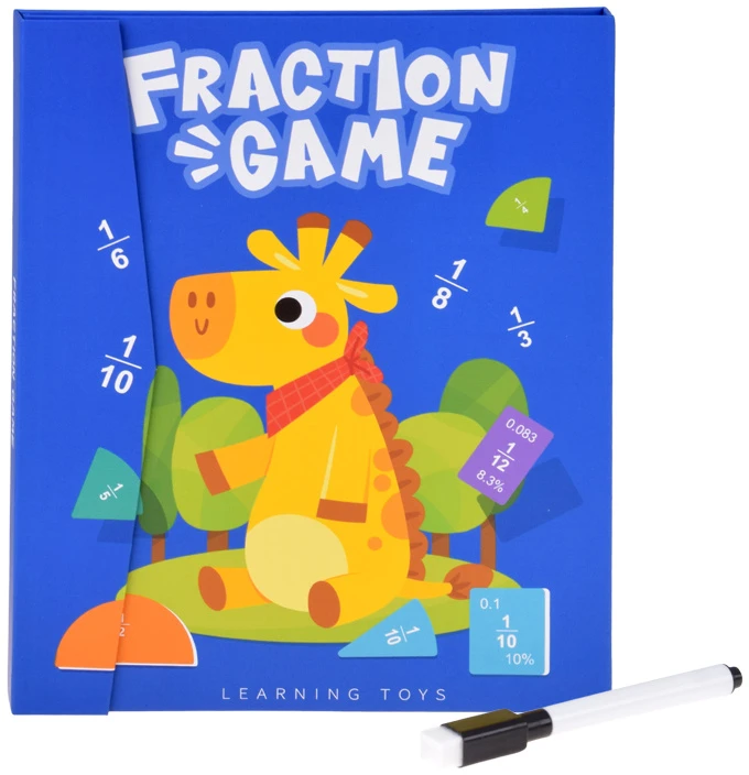 Jokomisiada Magnetic Fraction Learning Set Maths for Kids Fractions ZA6609