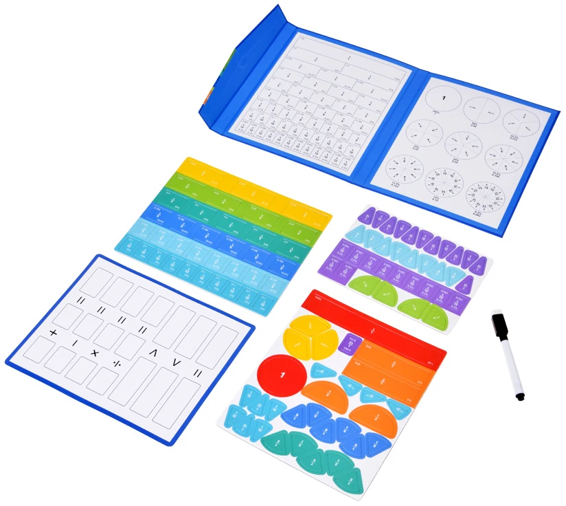 Jokomisiada Magnetic Fraction Learning Set Maths for Kids Fractions ZA6609