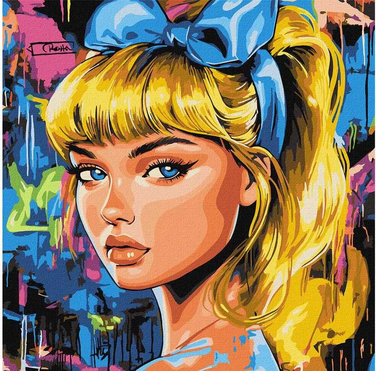 Ideyka KHO8602 Drobės tapyba po numeriais Modernus Pelenė 40 x 40 cm
