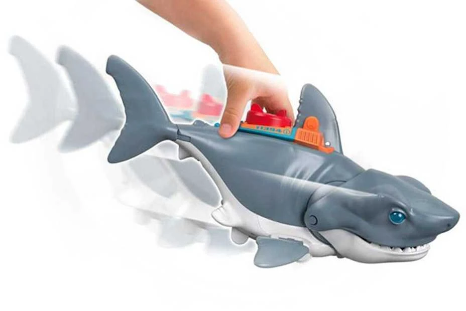 Fisher Price Mattel Imaginext Mega mechaninė ryklio ataka, judanti burna ZA5438