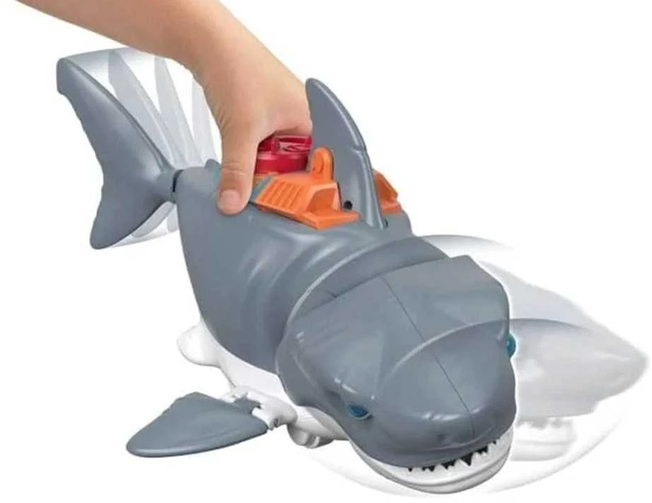 Fisher Price Mattel Imaginext Mega mechaninė ryklio ataka, judanti burna ZA5438
