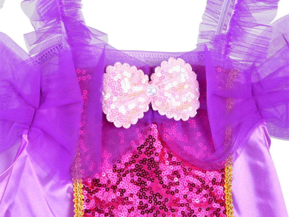 Jokomisiada Mermaid Costume for Girls with Top and Shimmering Fish-Scale Skirt ZA6382