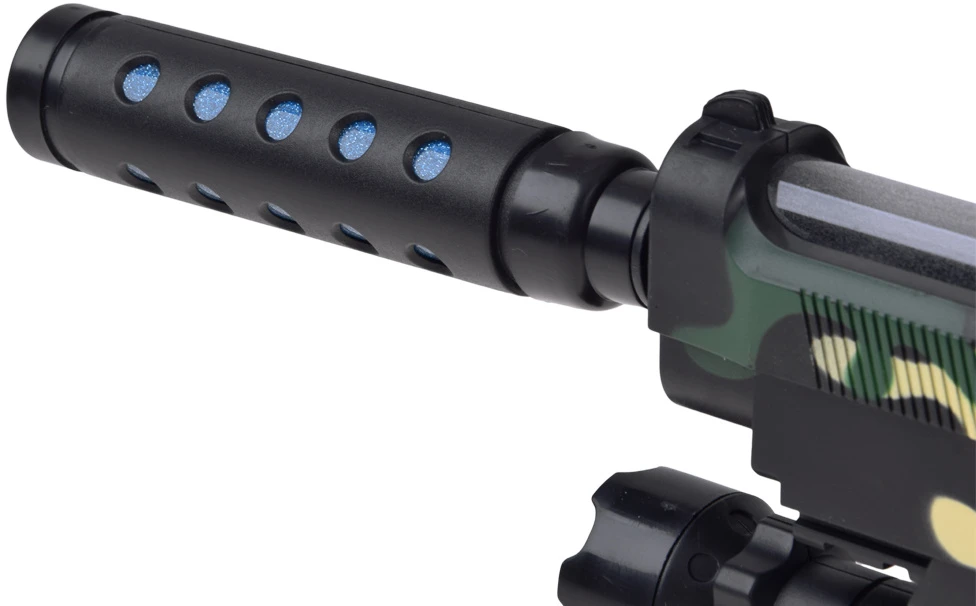 Jokomisiada Military Toy Gun with Projektorius Light Effects Camouflage 32 cm ZA6415