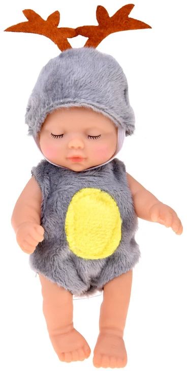 Jokomisiada Mini Baby Doll Reindeer 11 cm Movable Arms, Legs and Head ZA6454