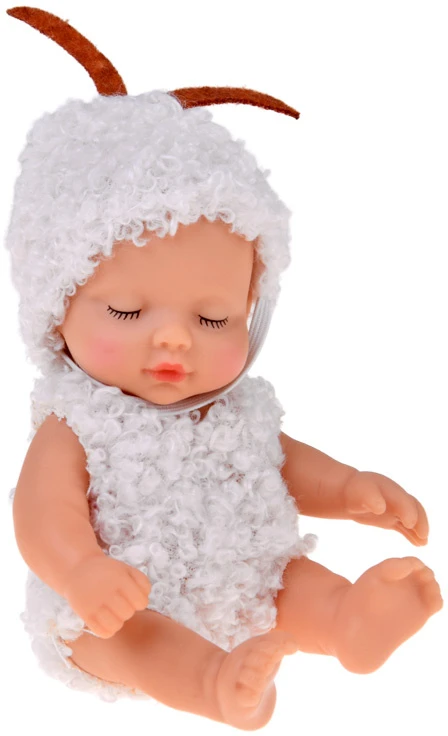 Jokomisiada Mini Baby Doll Sheep 11 cm Movable Arms, Legs and Head ZA6454
